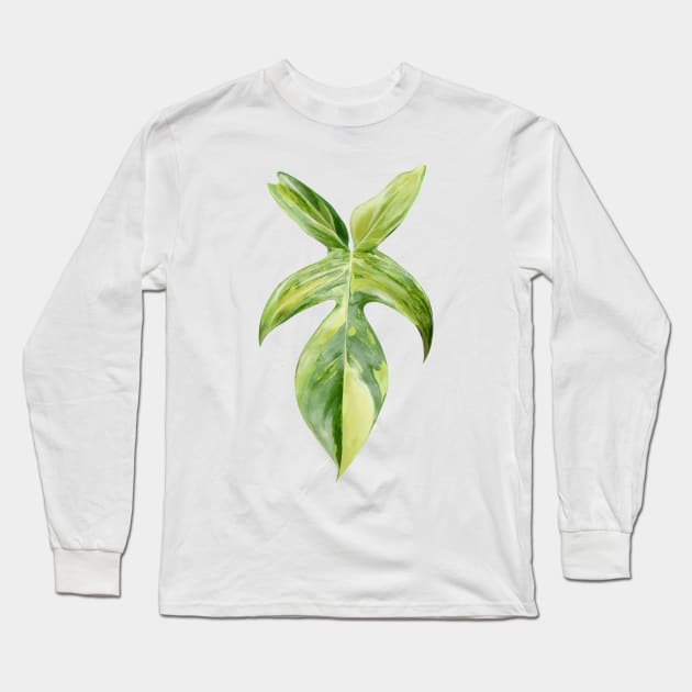 Philodendron 'Florida Beauty' | Rare Tropical Plant Long Sleeve T-Shirt by csikarskie